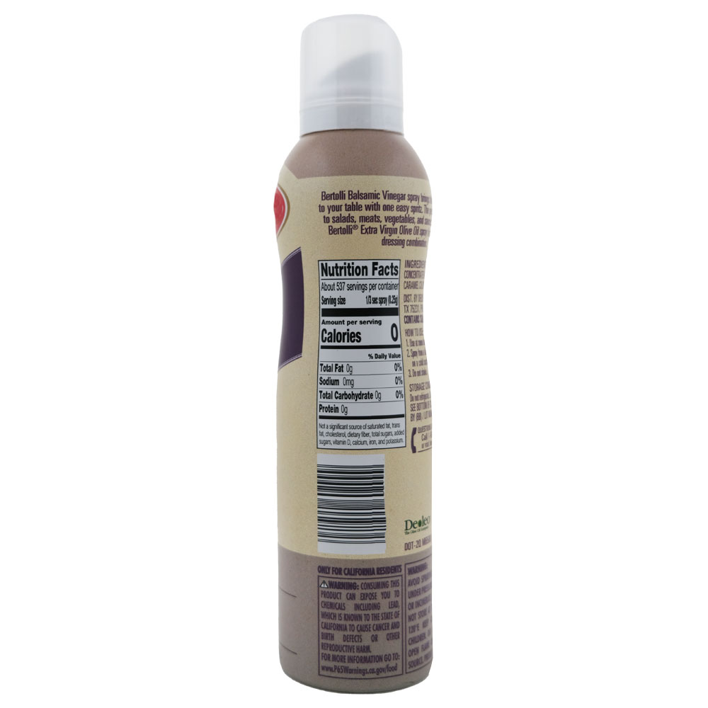 Bertolli Balsamic Vinegar Spray 145ml right side image