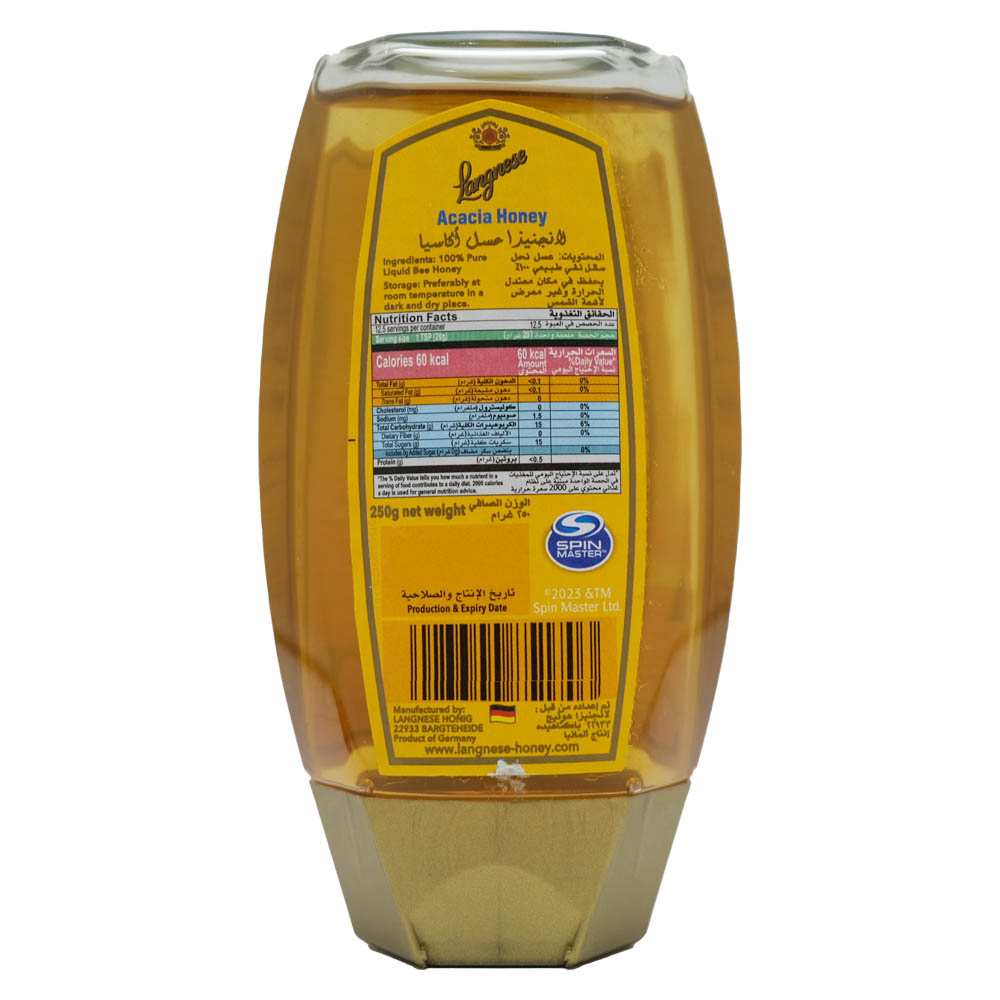 Langnese Paw Patrol Acacia Honey 250g back image