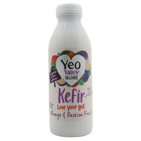 Yeo Valley Organic Mango & Passion Fruit Kefir Yogurt Drink 500ml 