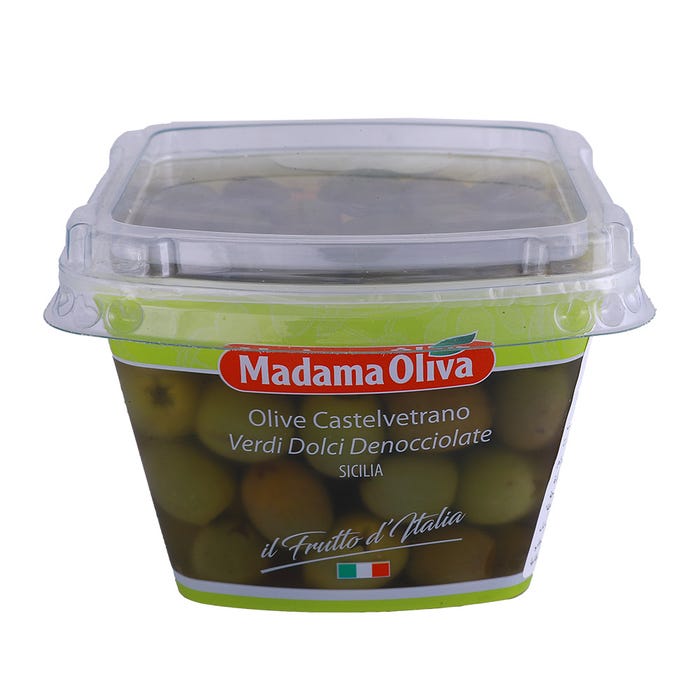 Madama Oliva Green Pitted Castelvetrano Olives 200g