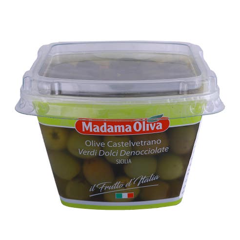 Madama Oliva Green Pitted Castelvetrano Olives 200g 
