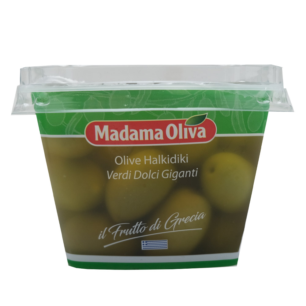 Madama Oliva Giant Green Sweet Mild Olives 250g