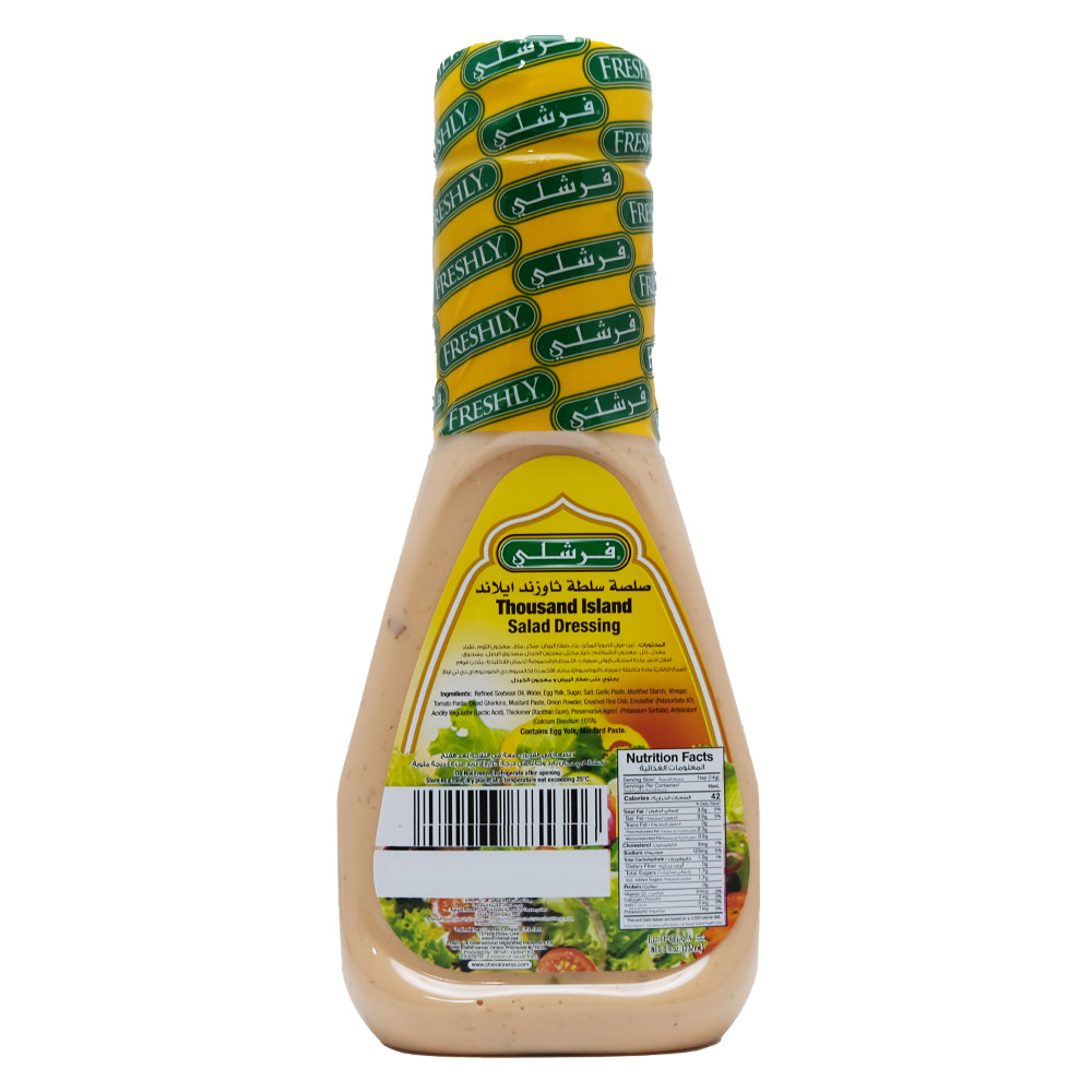 Freshly Thousand Island Salad Dressing 227g back image
