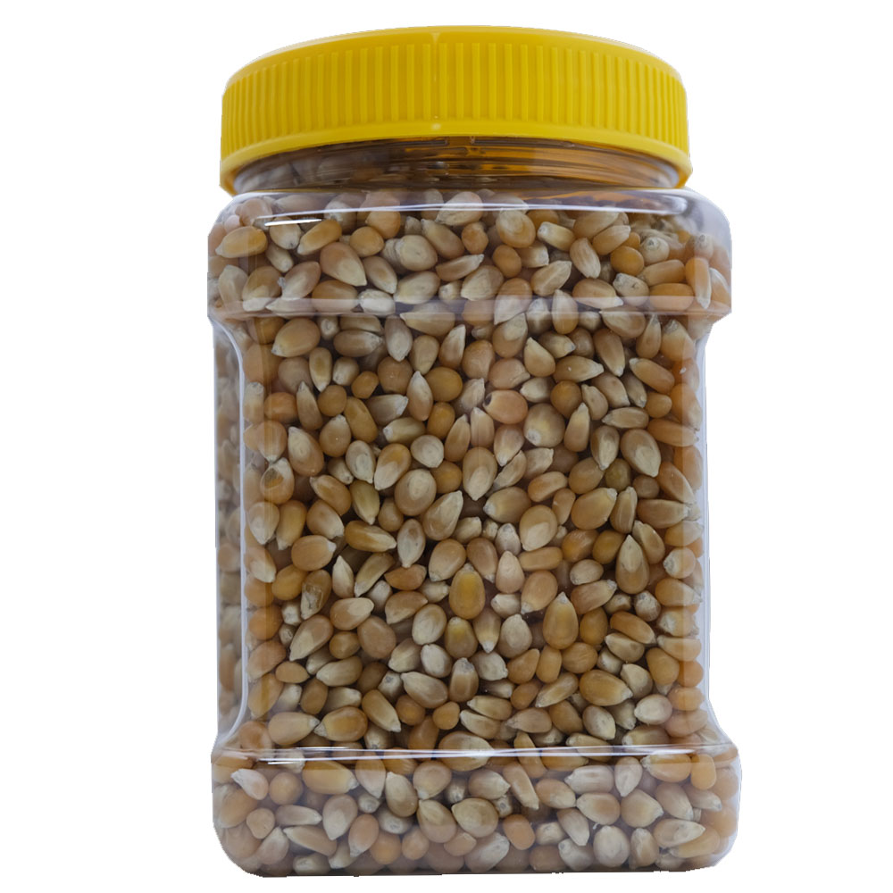 Freshly Yellow Whole Grain Popcorn Jar 907g back image