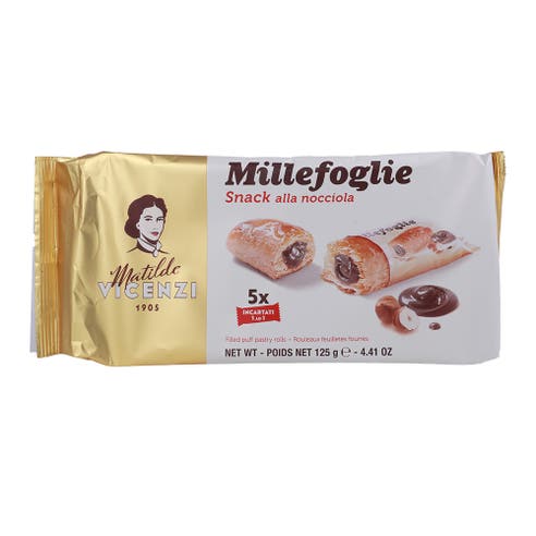 Matilde Vicenzi Choco Hazelnut Filled Puff Pastry 125g 
