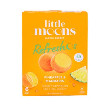 Little Moons Pineapple & Mandarin Mochi Sorbet 6's 192g 