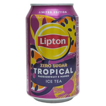 Lipton Zero Sugar Tropical Passionfruit & Mango Ice Tea 320ml 