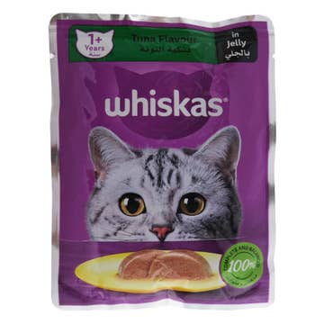 Whiskas Tuna Flavour In Jelly Cat Food 80g 