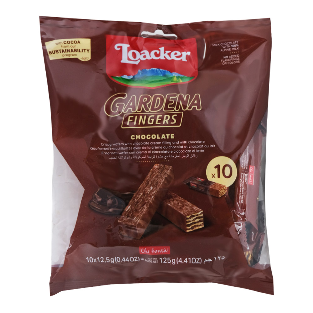 Loacker Gardena Chocolate Finger Wafers 125g