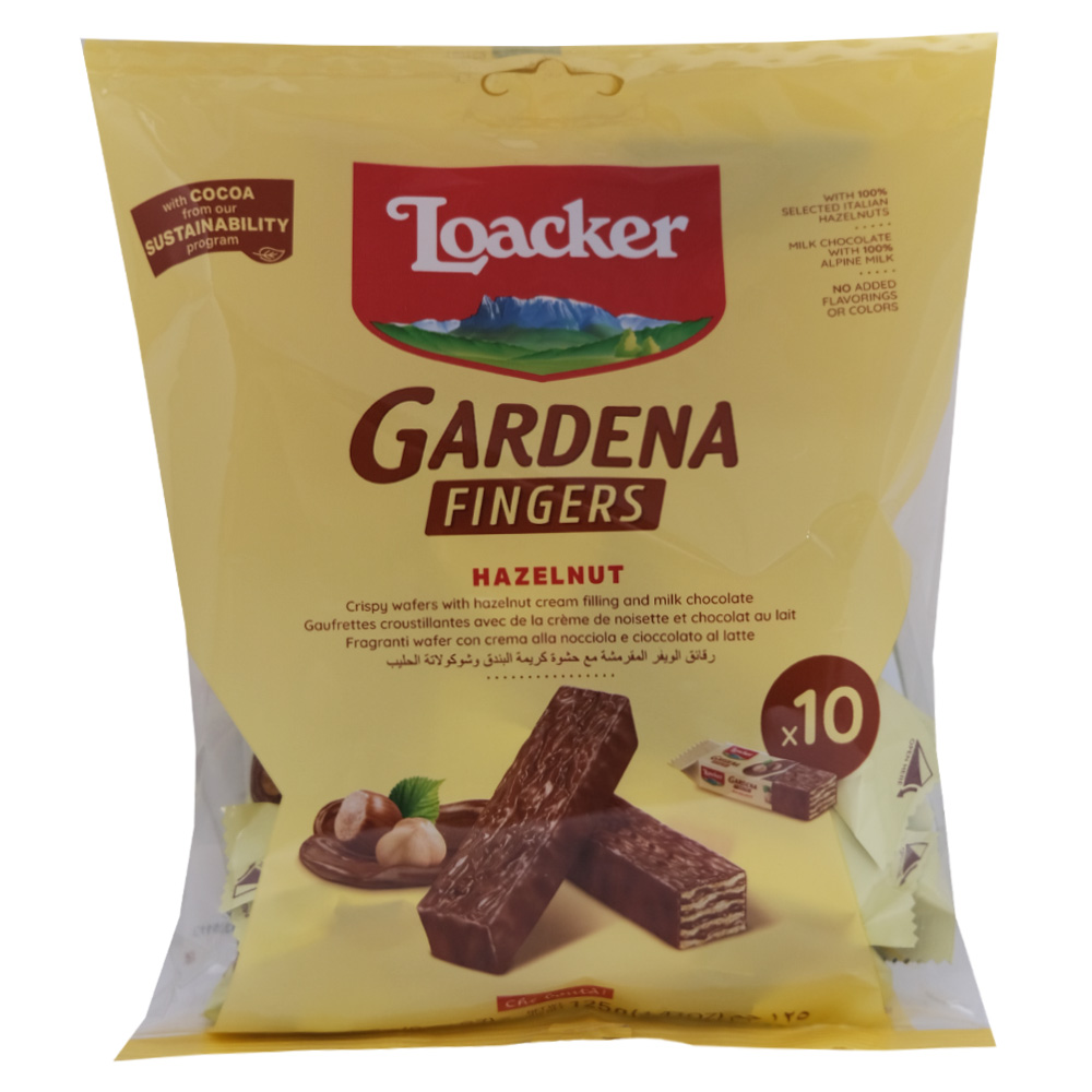 Loacker Gardena Fingers Hazelnut 125g