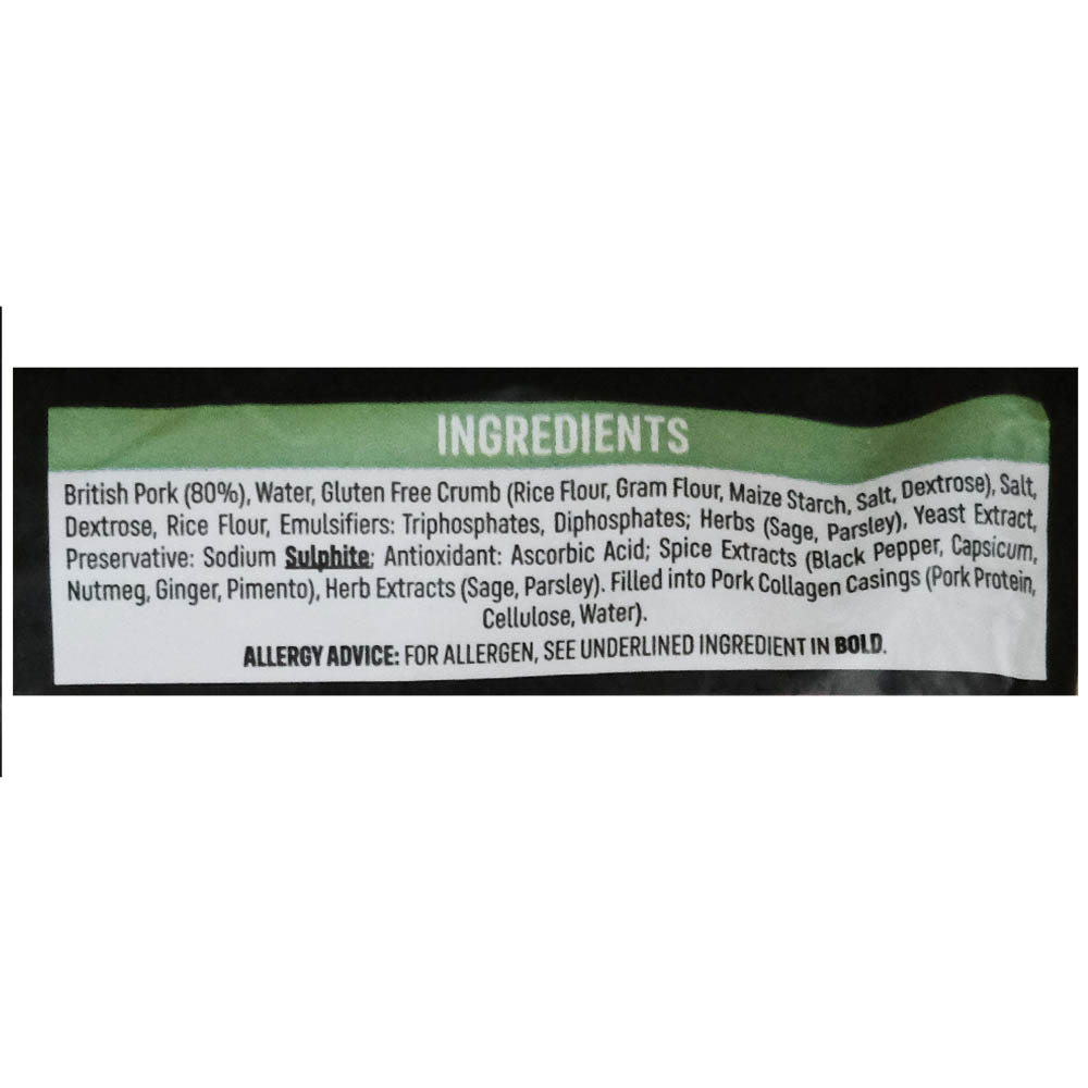 Iceland Luxury Cumberland Sausages 600g [Contains Pork] - Bahrain Alosraonline supermarket