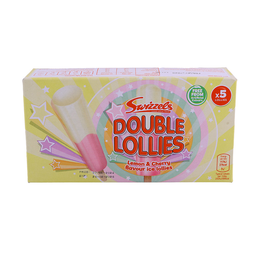 Swizzels 5pk Double Lollies Ice Lollies 200ml 