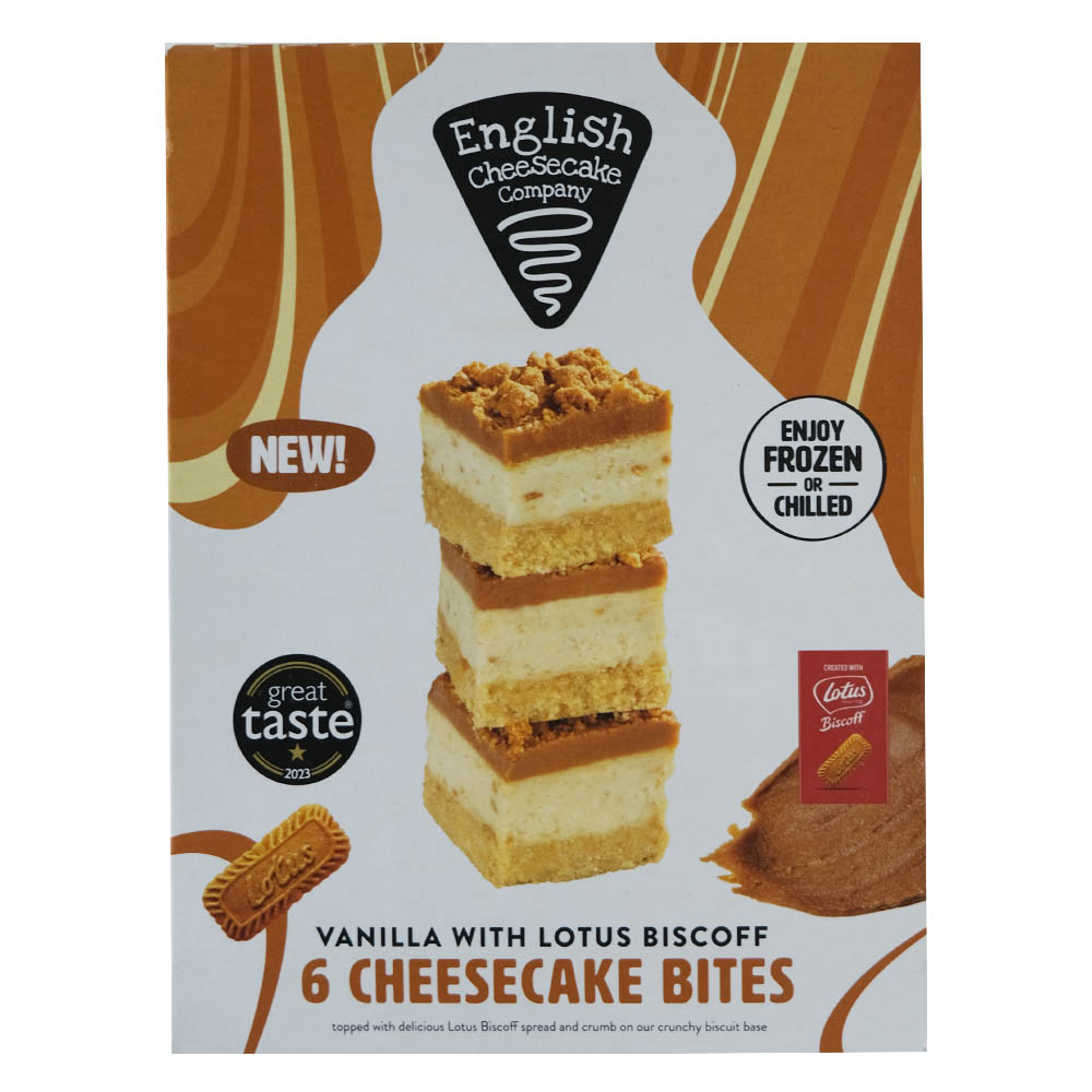 English Cheese Cake Vanilla With Lotus Biscoff Bites 210g
