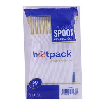 Hotpack Plastic Spoon 50pcs 