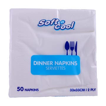 Soft N Cool Dinner Napkins 50pcs 