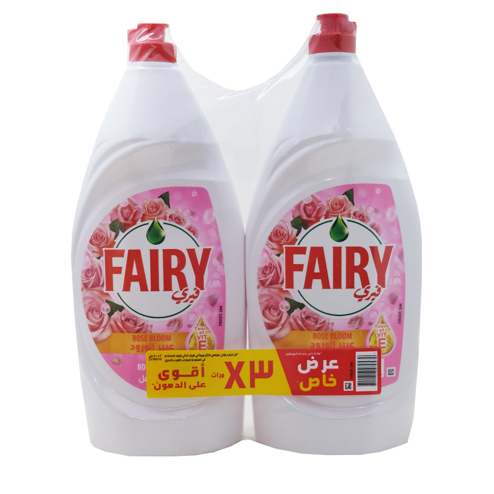 Fairy Rose Bloom Dishwashing Liquid 2x800ml [Special Offer] 