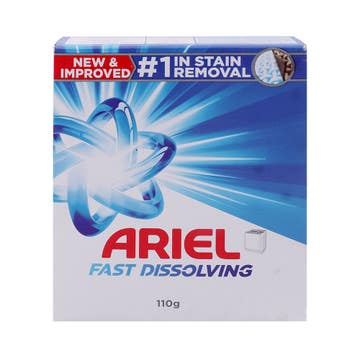 Ariel Fast Dissolving Original Detergent Powder 110g 