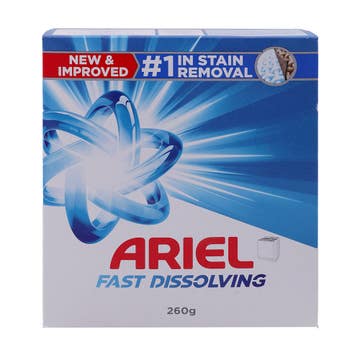 Ariel Fast Dissolving Original Detergent Powder 260g 
