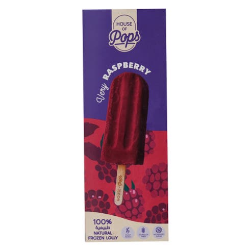 House Of Pops Very Raspberry Natural Frozen Lolly 80ml 
