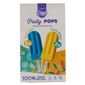 House Of Pops Fruity Minis Natural Frozen Lolly 4's 45ml 