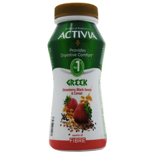 Activia Strawberry & Cereal Greek Yogurt Drink 180ml 