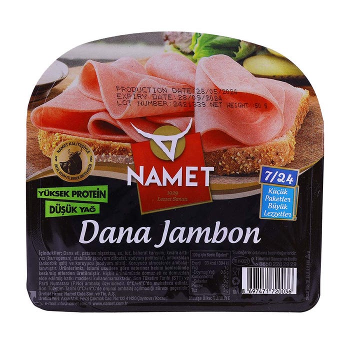Namet Low Fat Beef Jambon 50g