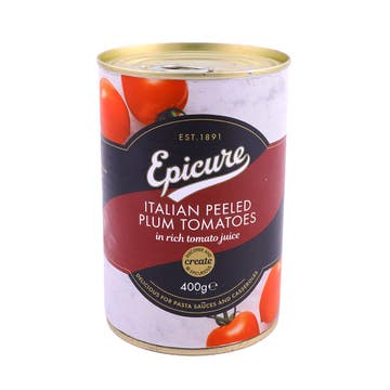 Epicure Italian Peled Plum Tomatoes 400g 