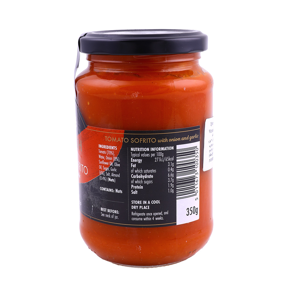 Epicure Tomato Sofrito Sauce 350g back image