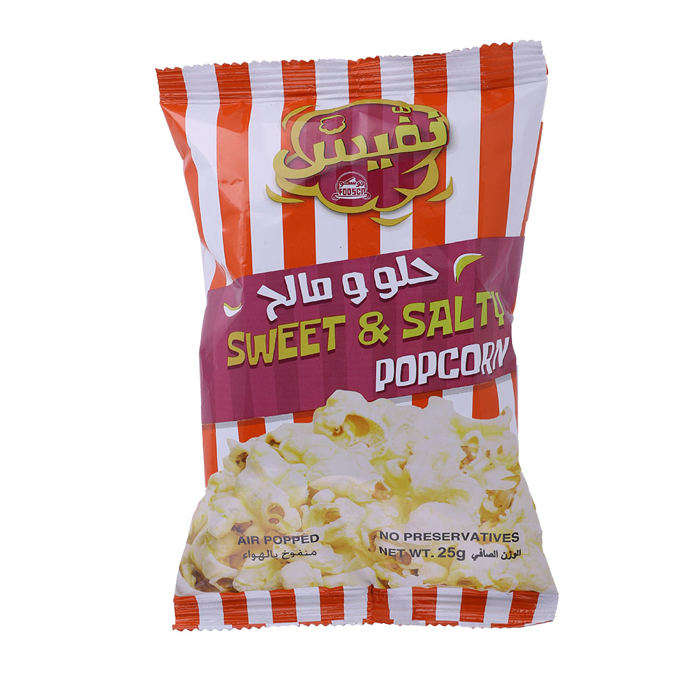 Nufaish Sweet & Salt Popcorn 25g
