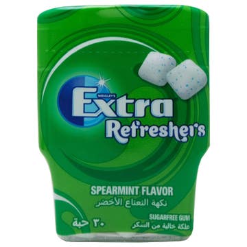 Wrigleys Extra Refreshers Spearmint Gum Bottle 67g 