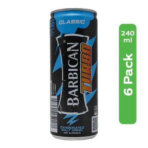 Barbican Turbo Classic Malt Drink 6x240ml 
