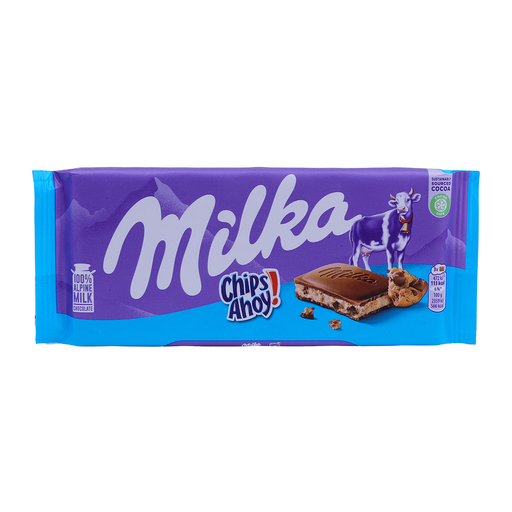 Milka Chips Ahoy Chocolate Bar 100g