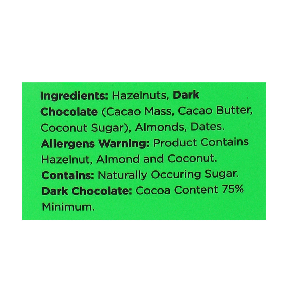 Freakin Healthy Choco Hazelnut Energy Balls 60g right side image