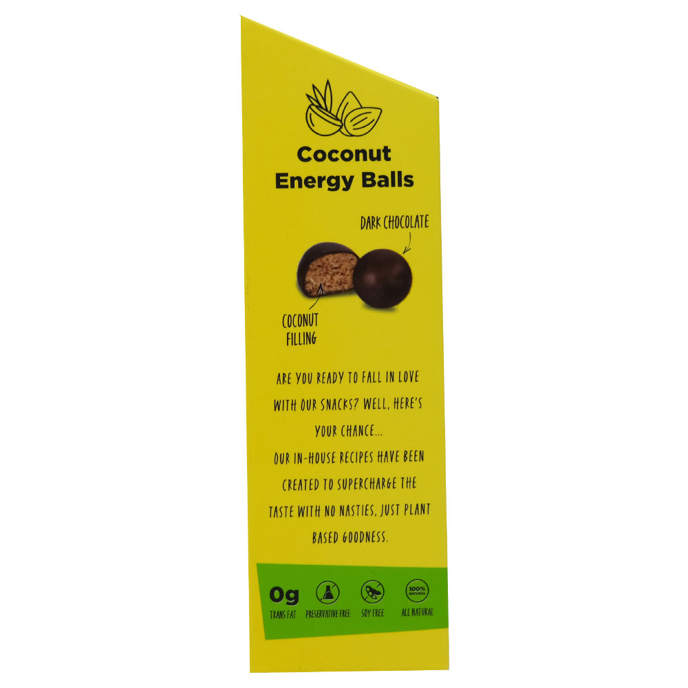 Freakin Healthy Coconut Protein Balls 60g right side image