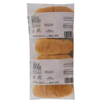 The Daily Bread Bakery Hot Dog Roll 400g