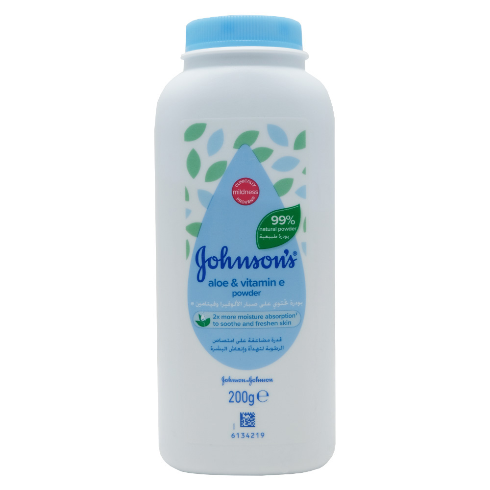 Johnson's Aloe & Vitamin E Baby Powder 200g