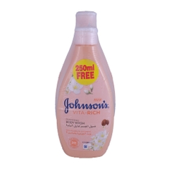 Johnson's Vita-Rich Pampering Body Wash 400ml + 250ml Free [Special Offer] 