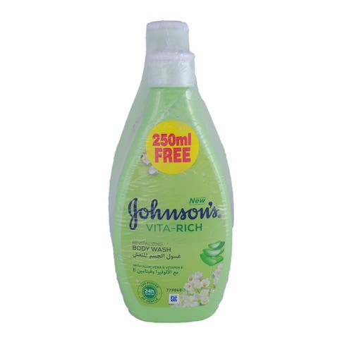 Johnson's Vita-Rich Revitalizing Body Wash 400ml + 250ml Free [Special Offer] 