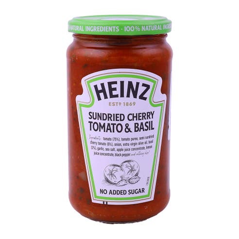 Heinz Sun Dried Cherry Tomato & Basil Pasta Sauce 490g 