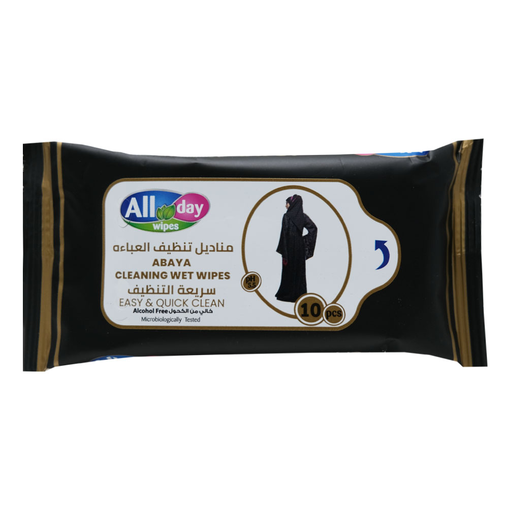 All Day Abaya Cleaning Wet Wipes 10s