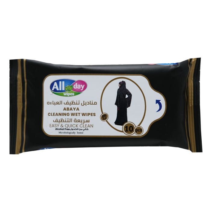 All Day Abaya Cleaning Wet Wipes 10s