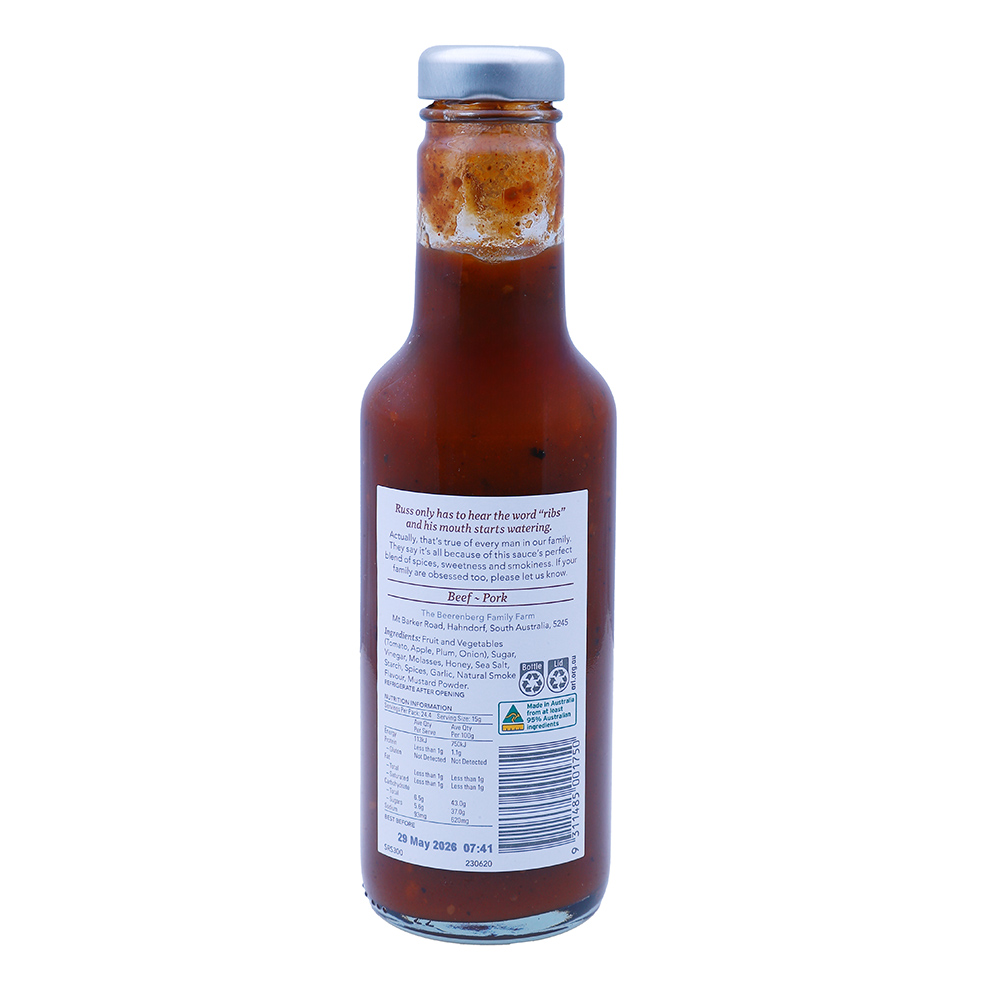 Beerenberg Sticky Rib Sauce & Marinade 300ml - Bahrain Alosraonline store