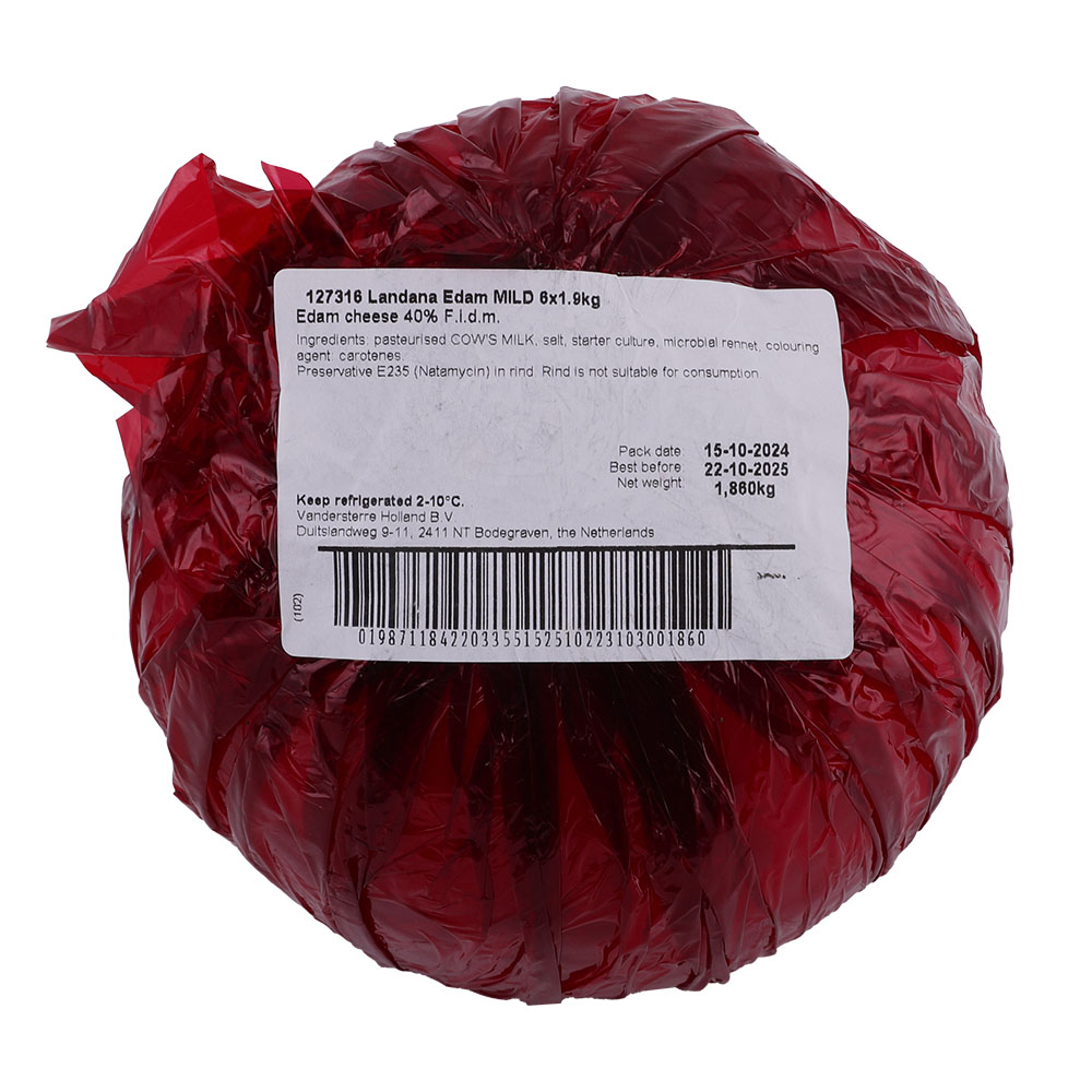 Landana Mild Edam Cheese Ball [Per Kg] back image