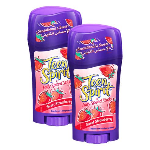 Lady Speed Stick Teen Spirit Sweet Strawberry Deodorant 2x65g [Special Offer] 