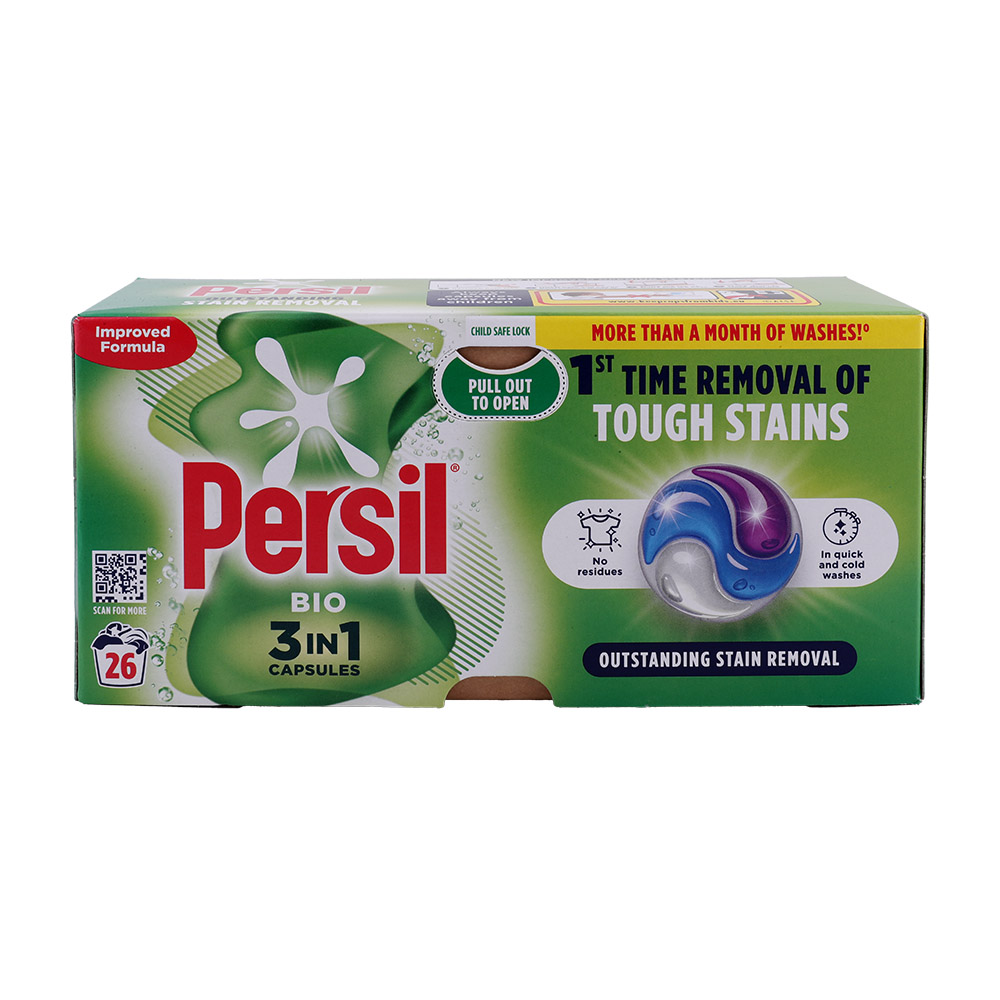 Persil Bio 3in1 Detergent Capsules 26 Washes 