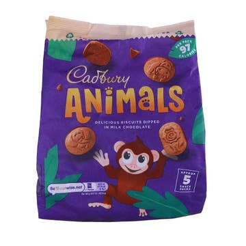 Cadbury Mini Animals Chocolate Biscuits 99.5g 