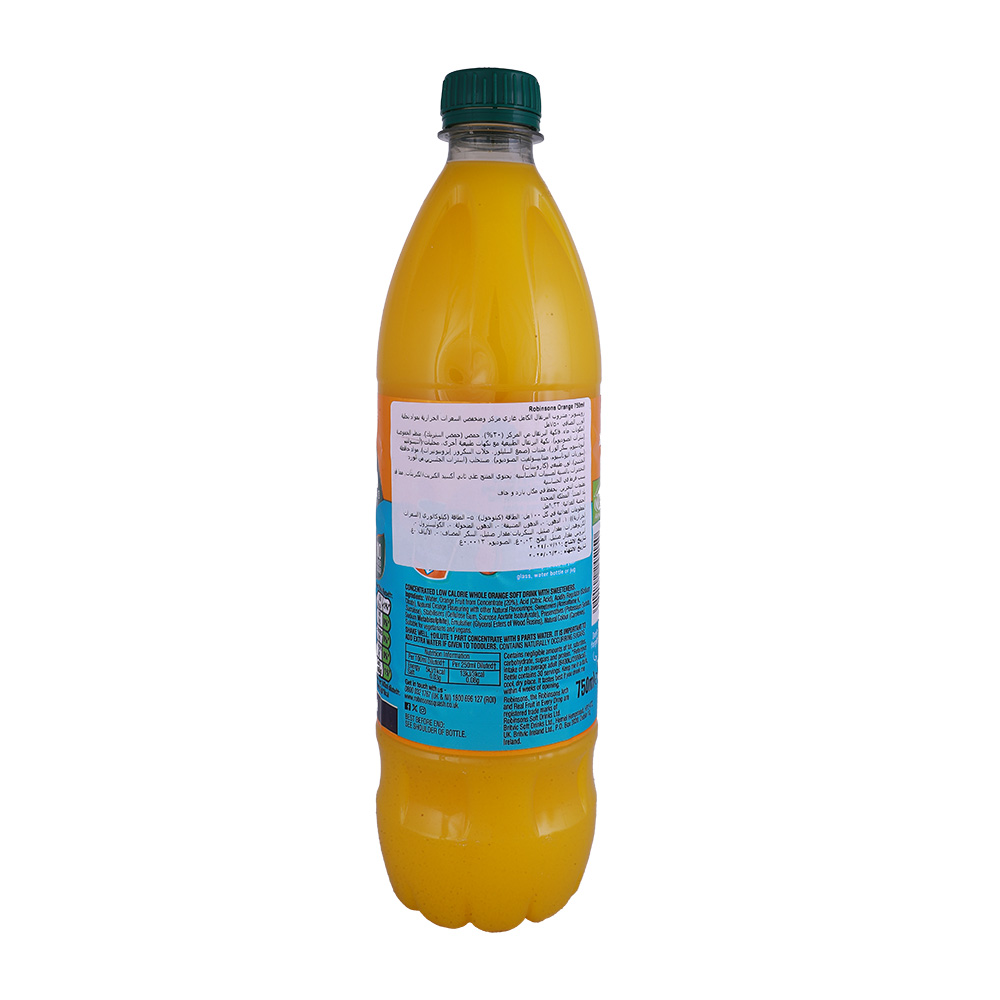 Robinsons Orange Drink 750ml back image