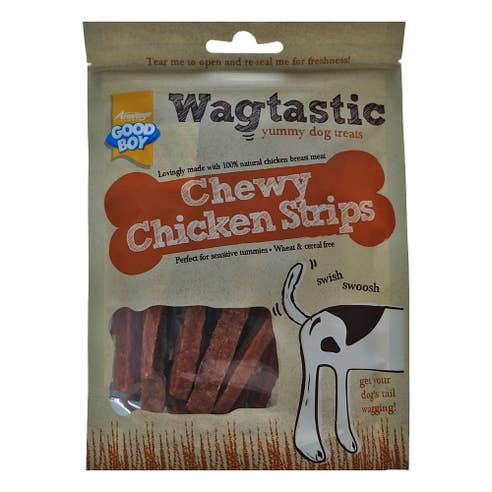Wagtastic Chewy Chicken Strips 80g 