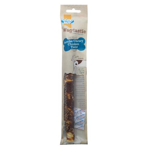 Wagtastic Jumbo Chicken Twist Dog Treat 70g 