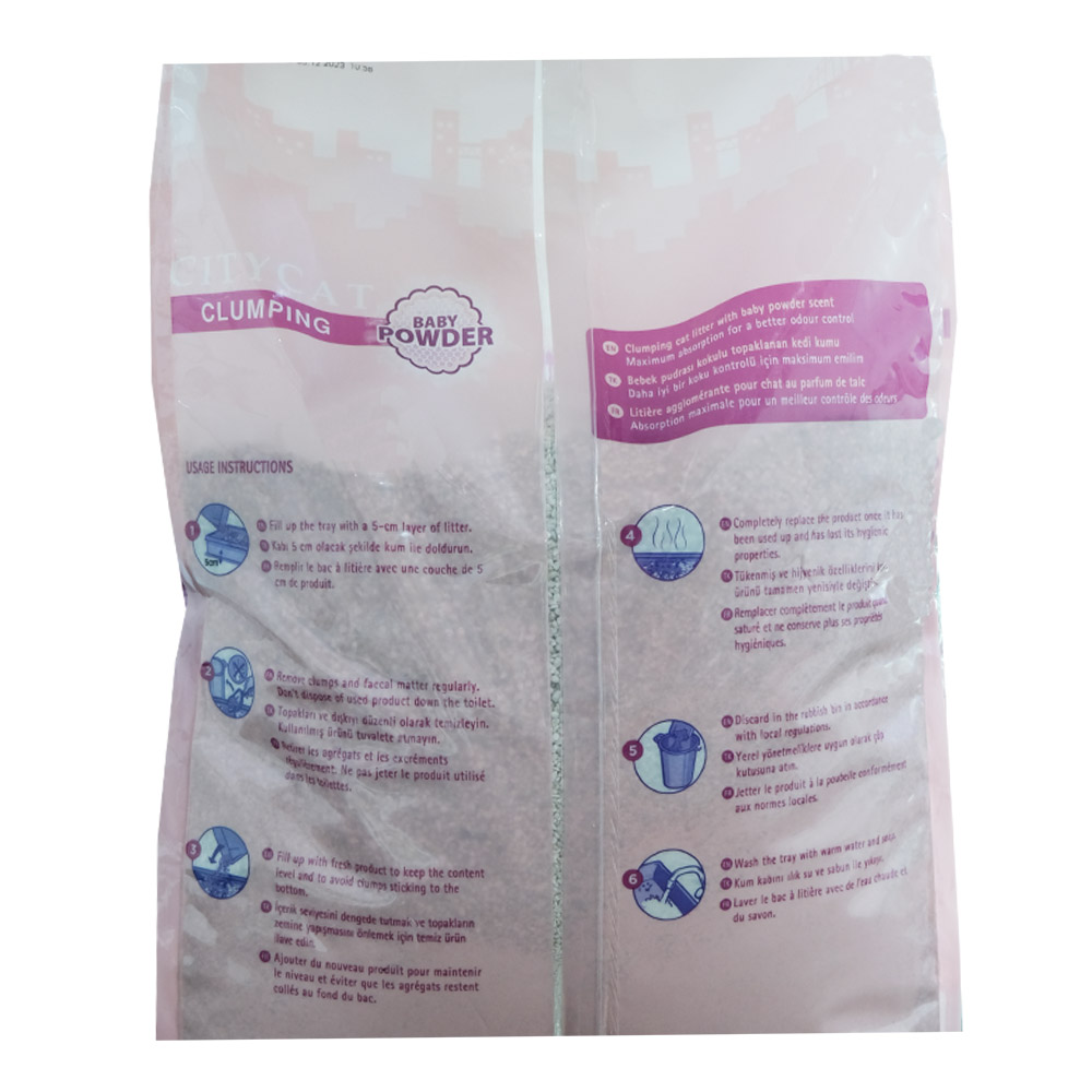 Sanicat City Cat Baby Powder 10L back image